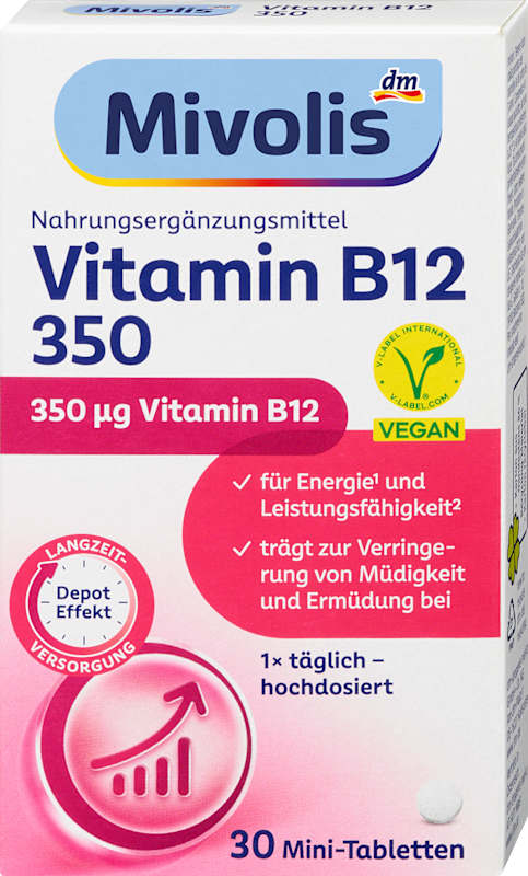 Mivolis Vitamine B12 350 mini-comprimés 30 pièces 6 g