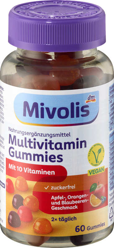 Mivolis Multivitamines gommes 60 pièces 120 g