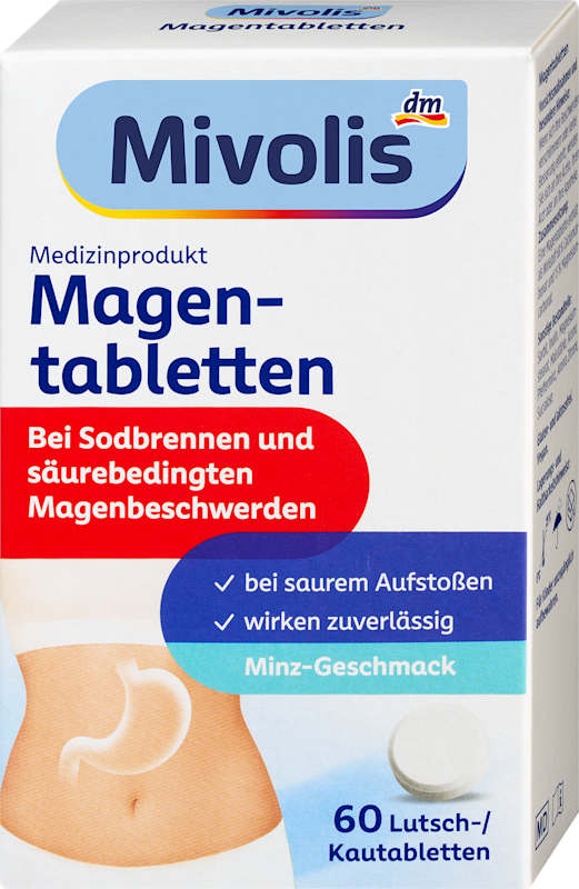 Mivolis comprimés estomac 60 pièces, 60 g