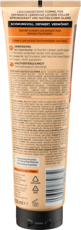 Balea PROFESSIONAL soin huile boucles parfaites 2en1 150 ml