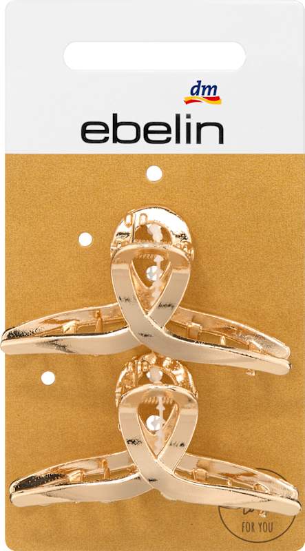 ebelin Pinces à cheveux métal midi 2 pc