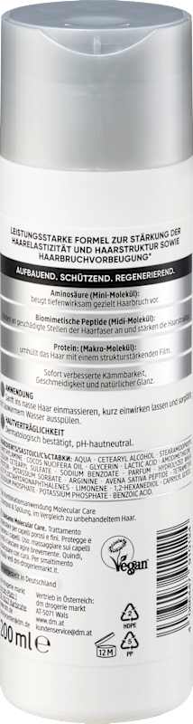 Balea PROFESSIONAL après-shampoing Molecular Care 200 ml