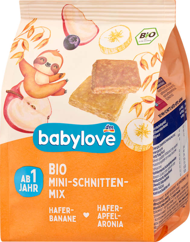 babylove barres aux fruits mini-mix (8 x 15g) dès 1 an, 120 g