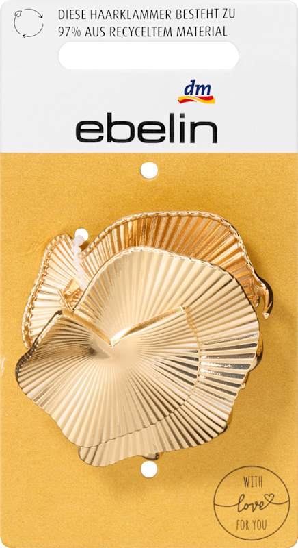 ebelin Pince à cheveux métal doré 1 pièce