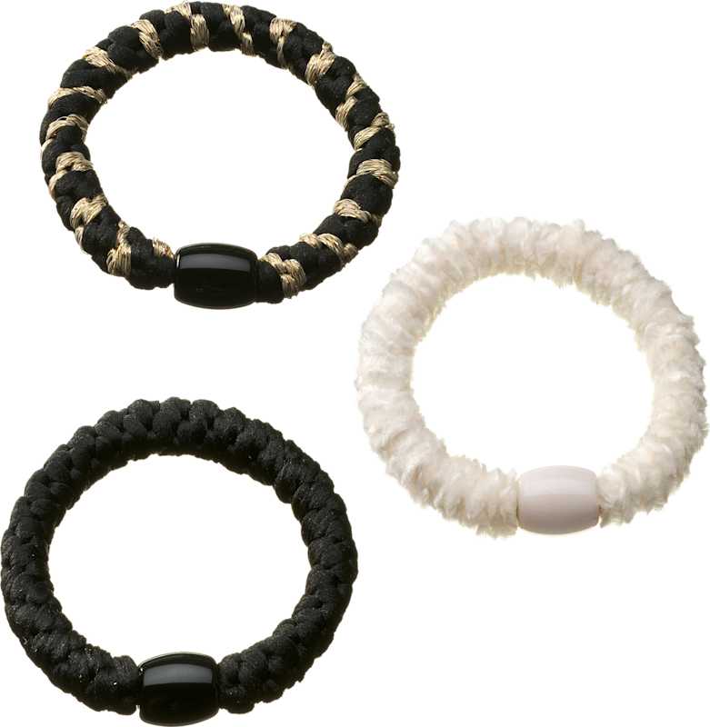 ebelin Élastiques à cheveux torsadés 3 pièces