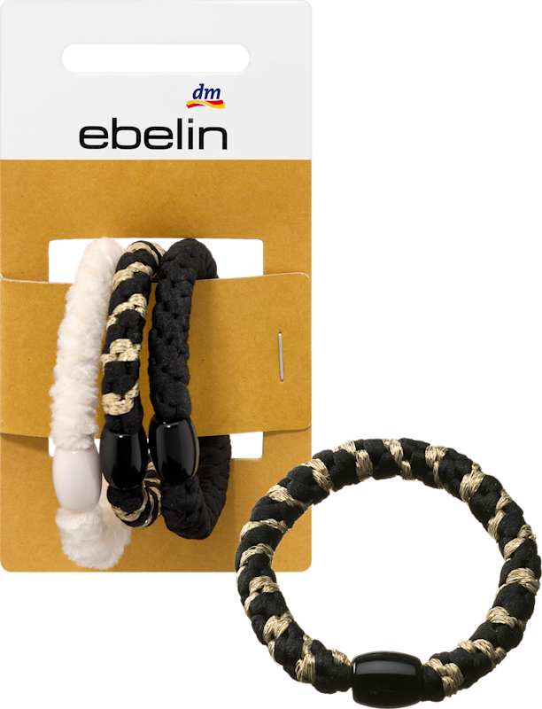 ebelin Élastiques à cheveux torsadés 3 pièces
