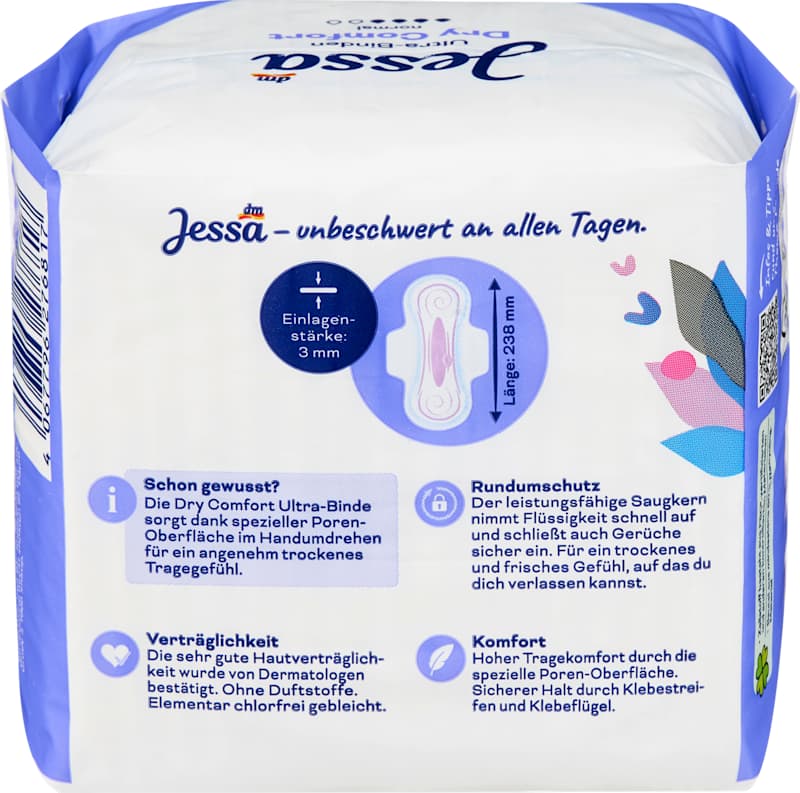 Jessa Serviettes Ultra Dry Comfort Normal 16 pc