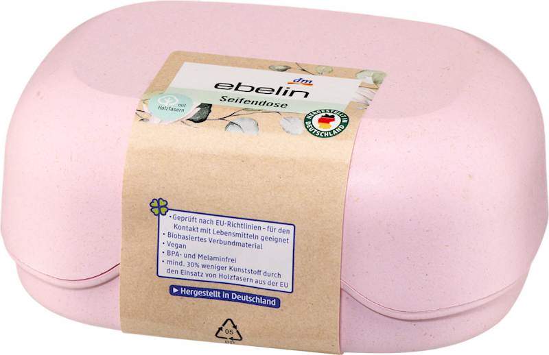 ebelin Boîte à savon rose 200 ml 1 pièce