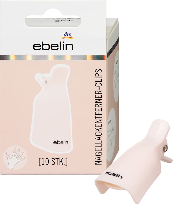 ebelin Clips dissolvant vernis à ongles 1 pièce