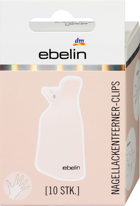 ebelin Clips dissolvant vernis à ongles 1 pièce