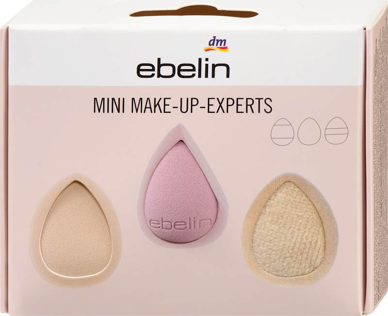 ebelin Mini set éponge & applicateurs maquillage, 1 pc