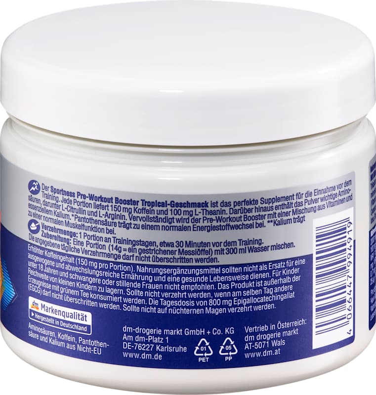 Sportness Pre-Workout Booster tropical 290 g