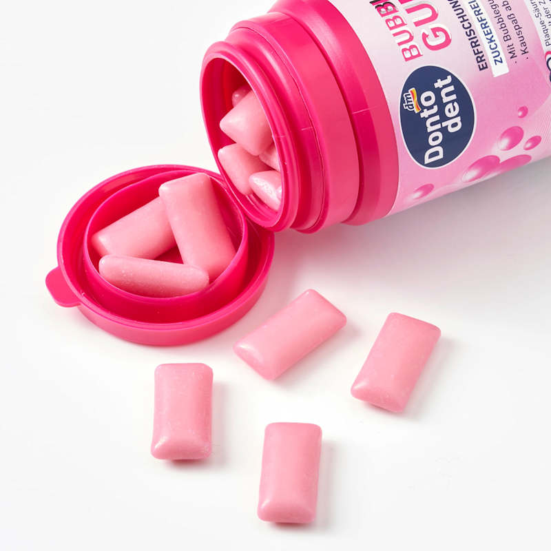 Dontodent chewing-gum Bubblegum sans sucre 50 pièces