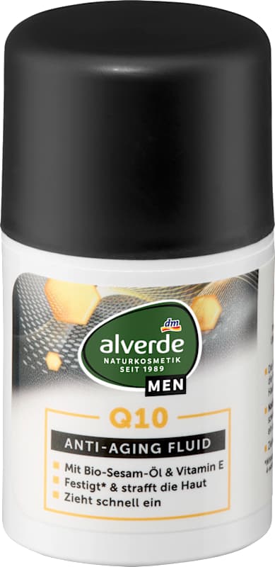alverde MEN Fluide visage anti-âge Q10 50 ml