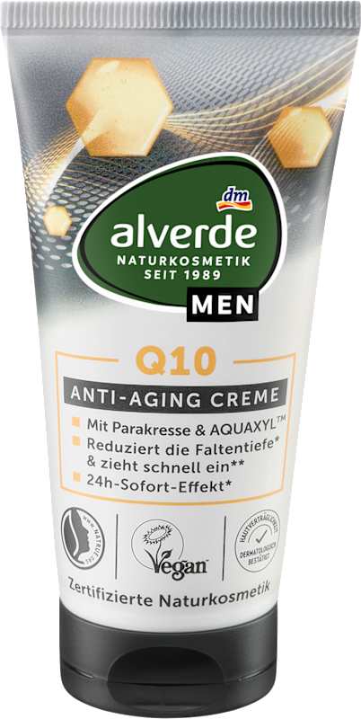 alverde MEN crème visage anti-âge Q10, 50 ml