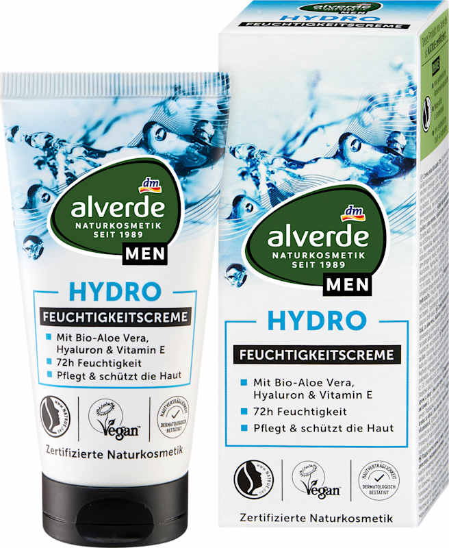 alverde MEN Crème hydratante Hydro 50 ml