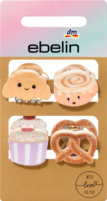 ebelin pinces à cheveux biscuits, 4 pièces