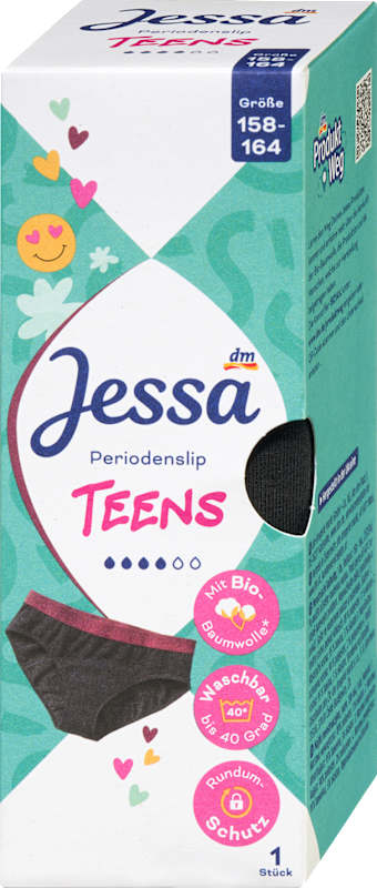 Jessa Culotte menstruelle Teens taille 158/164 1 pièce
