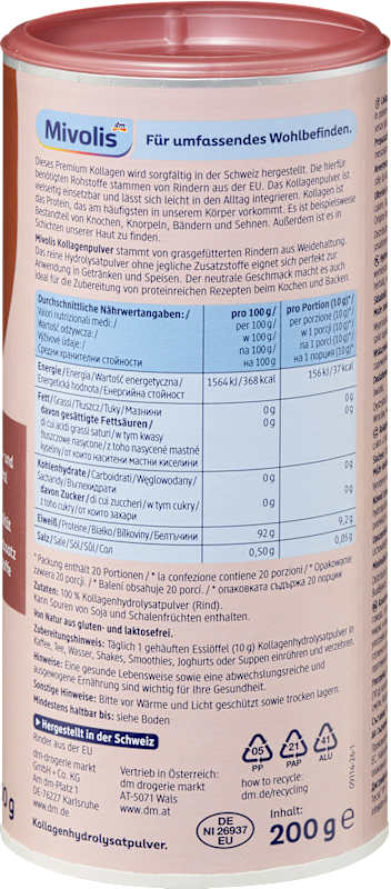 Mivolis Poudre de collagène 200 g