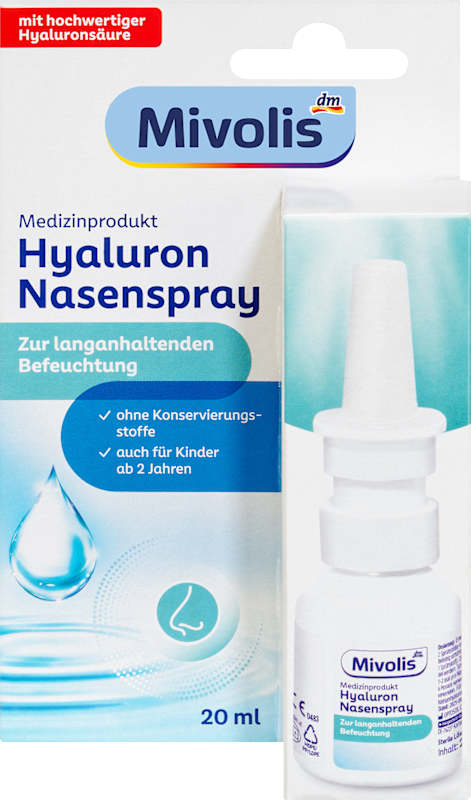 Mivolis spray nasal à l'acide hyaluronique 20 ml