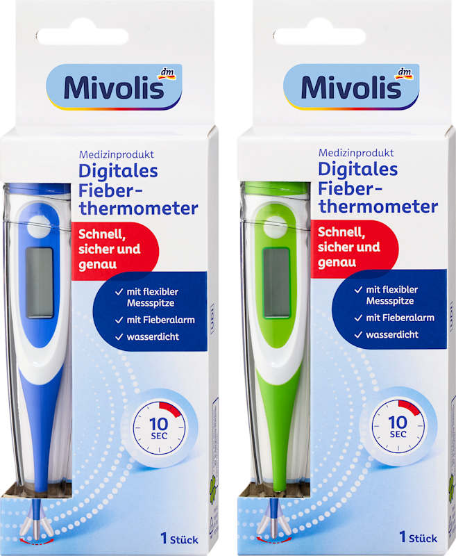 Mivolis Thermomètre digital à embout flexible 1 pièce