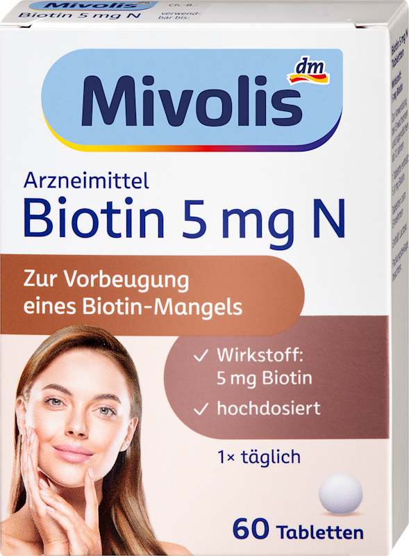 Mivolis Biotine 5 mg N comprimés, 60 pièces