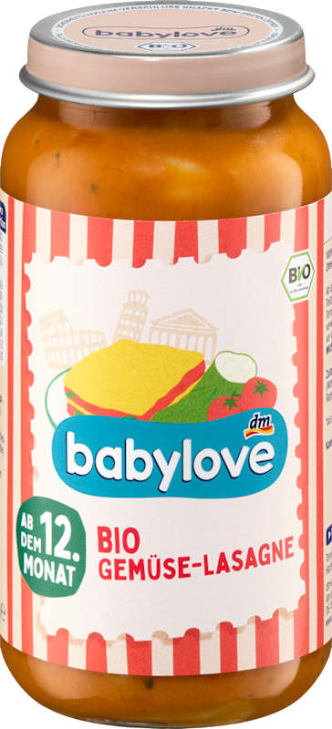 babylove Menu lasagne aux légumes dès le 12e mois 250 g