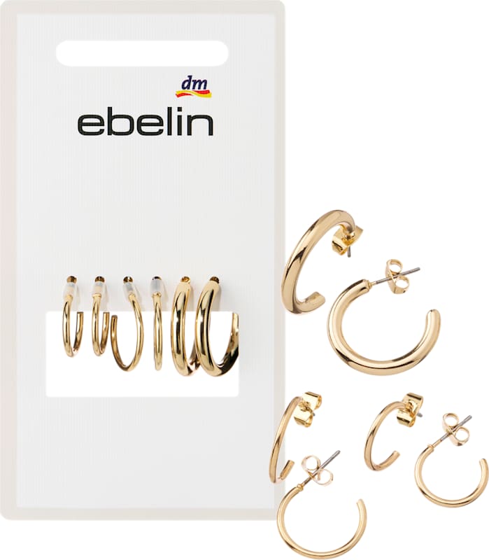 ebelin Créoles aspect or 6 pcs