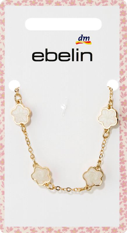 ebelin Bracelet à fleurs aspect doré, 1 pc