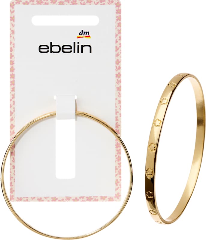 ebelin bracelet à fleurs aspect doré, 1 pièce