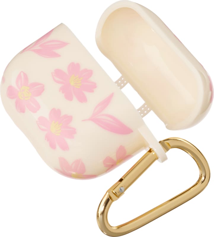 ebelin Étui écouteurs à fleurs, crème, 1 pièce