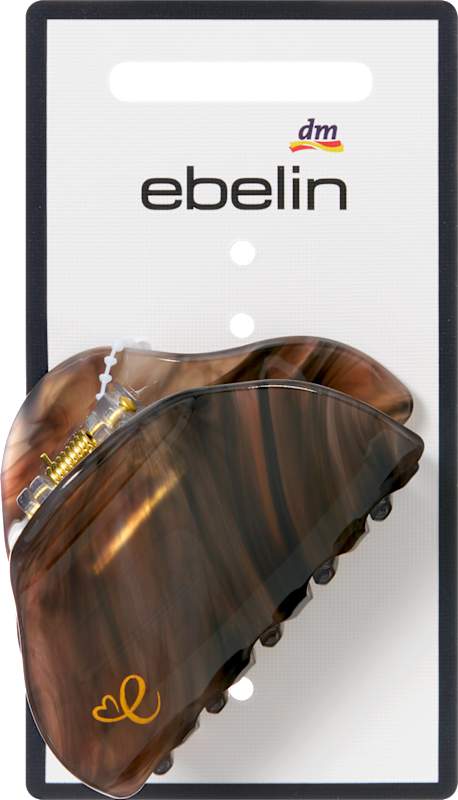 ebelin Pince à cheveux marbrée marron 1 pc