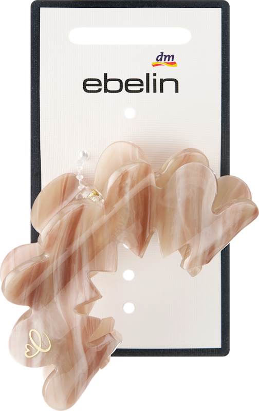 ebelin Pince à cheveux forme nuage marbrée brun 1 pièce