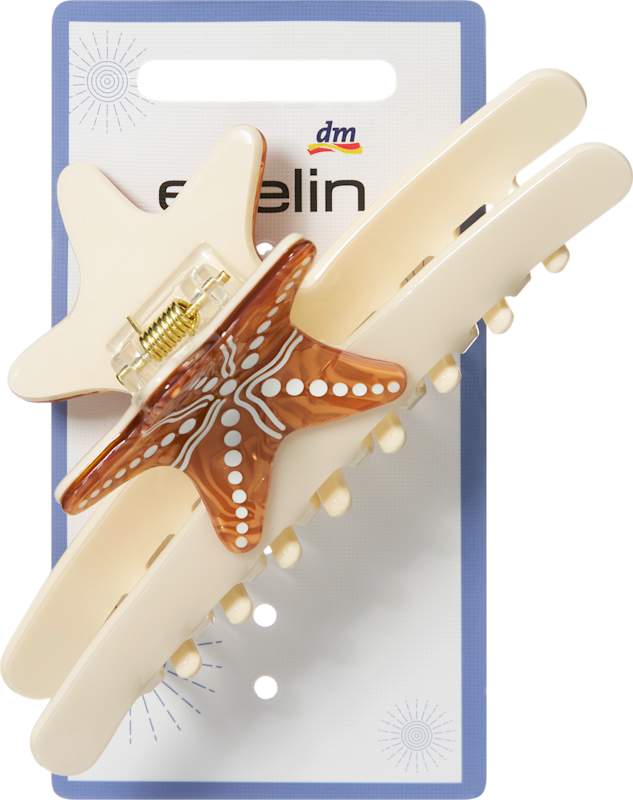 ebelin Pince à cheveux étoile de mer crème 1 pc
