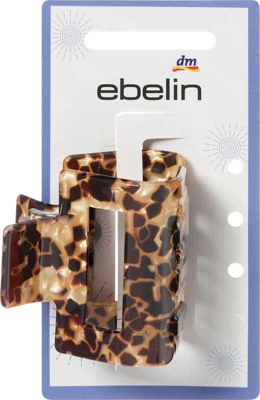 ebelin Pince à cheveux ajourée aspect léopard 1 pièce