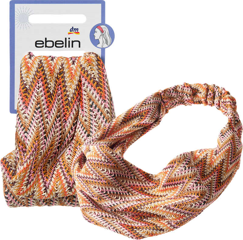 ebelin Bandeau cheveux motif ethnique marron 1 pièce
