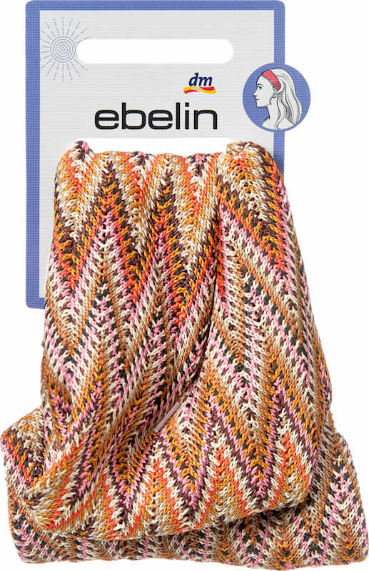ebelin Bandeau cheveux motif ethnique marron 1 pièce