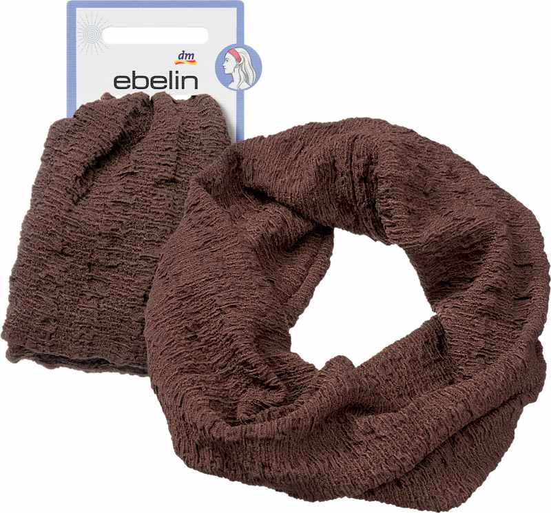 ebelin Bandeau cheveux texturé marron, 1 pc