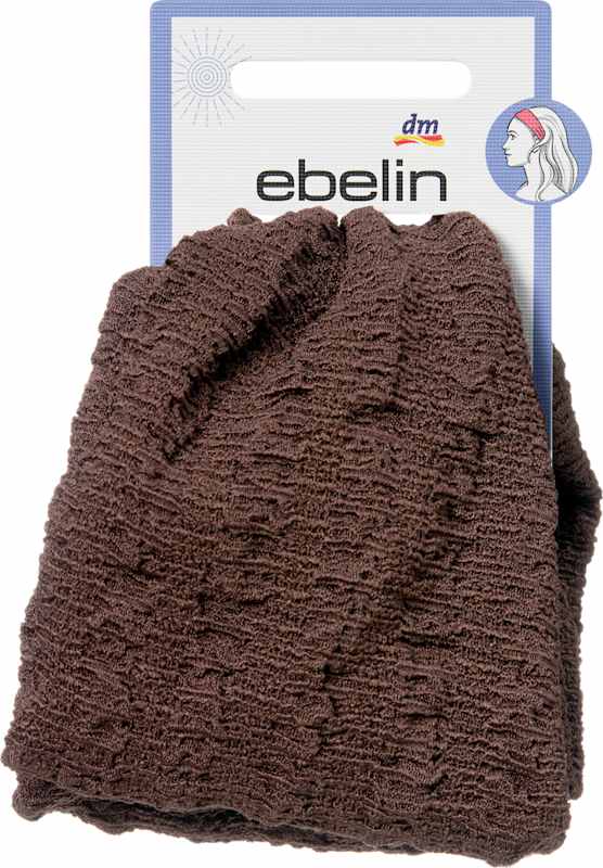 ebelin Bandeau cheveux texturé marron, 1 pc