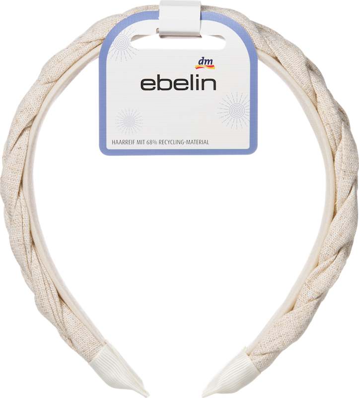 ebelin Serre-tête tressé beige 1 pièce