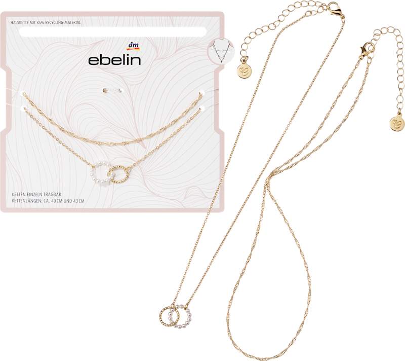 ebelin Colliers aspect doré, 2 pc
