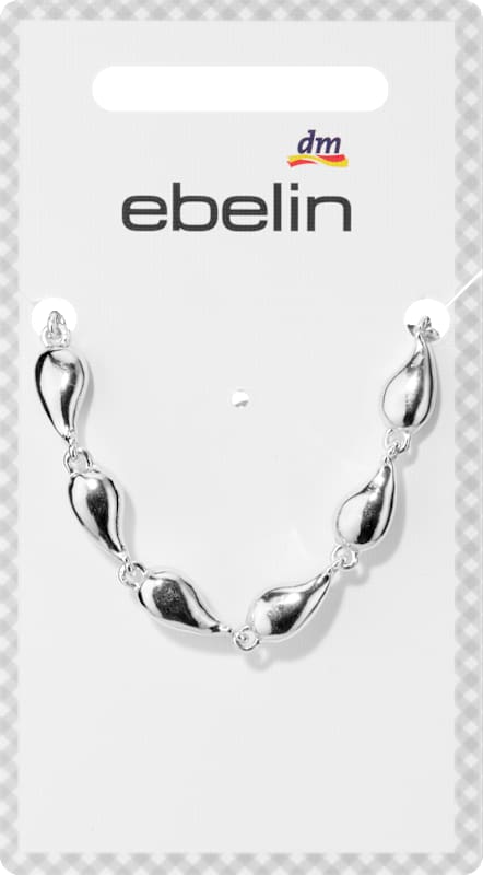 ebelin bracelet gouttes aspect argent 1 pc
