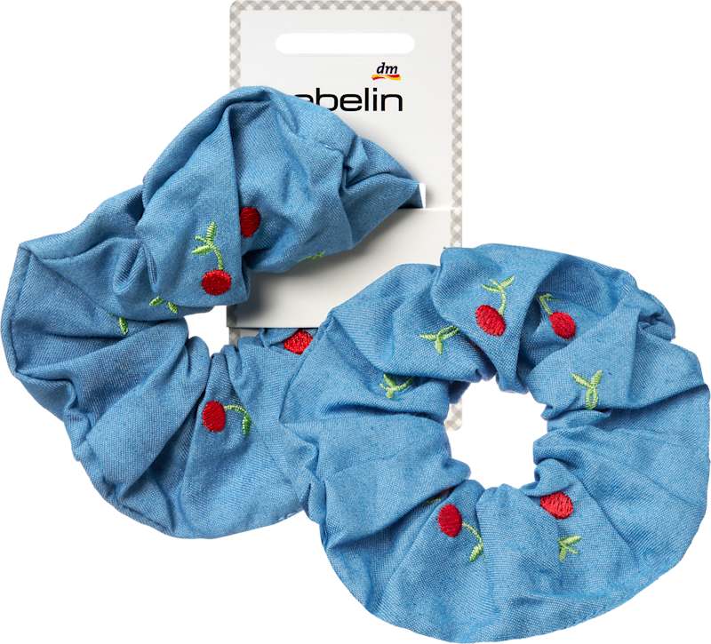 ebelin chouchou à cerises denim 1 pièce