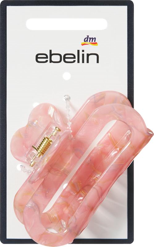 ebelin Pince à cheveux Cut-Out cœur, rose, 1 pièce