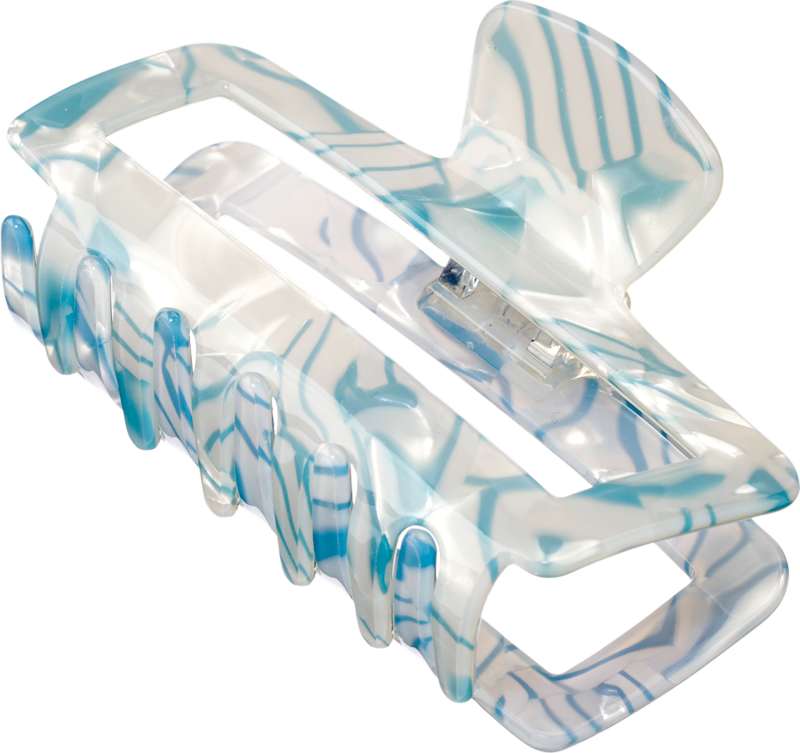 ebelin pince à cheveux Cut-Out marbrée pétrole 1 pièce
