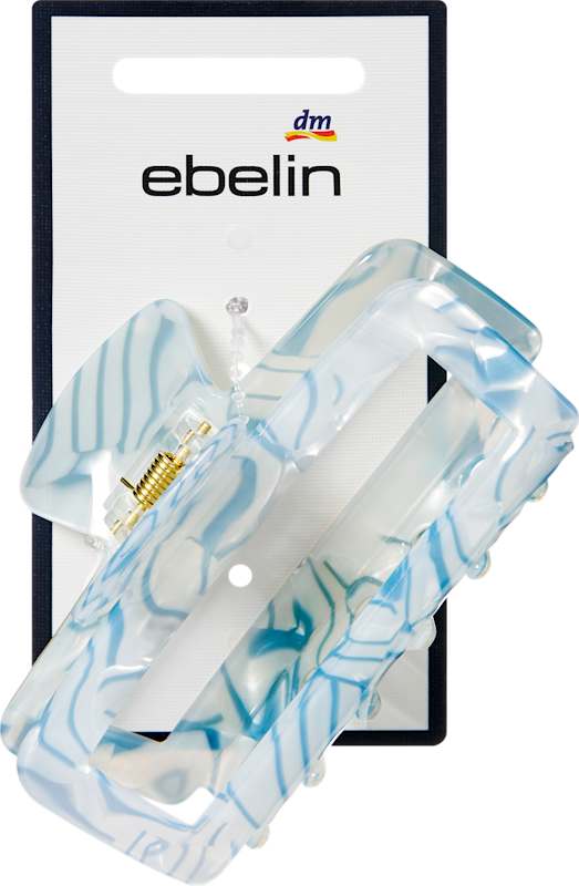 ebelin pince à cheveux Cut-Out marbrée pétrole 1 pièce
