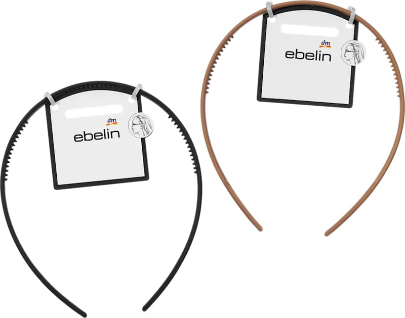 ebelin Serre-tête incurvé noir/marron 1 pièce