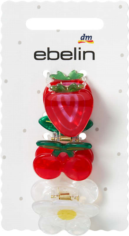 ebelin pinces à cheveux fruits & fleur 3 pièces