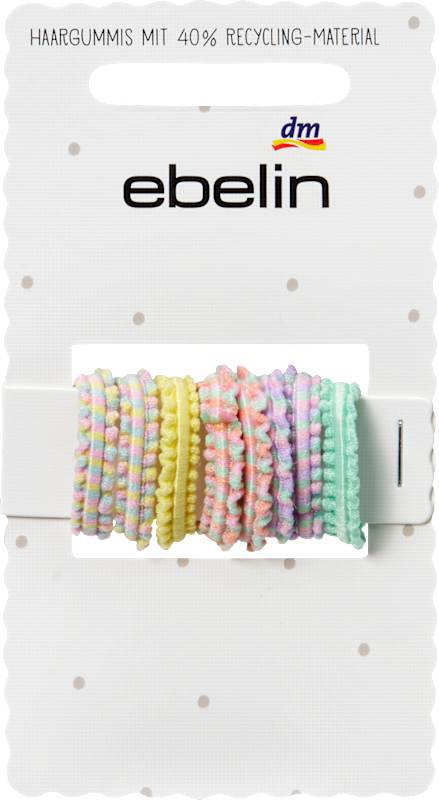 ebelin élastiques à cheveux ondulés pastel 9 pièces