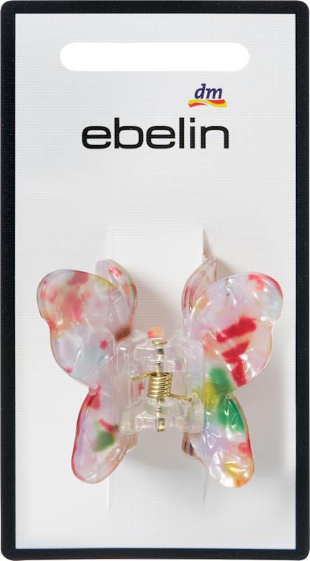 ebelin Pince à cheveux papillon multicolore 1 pièce